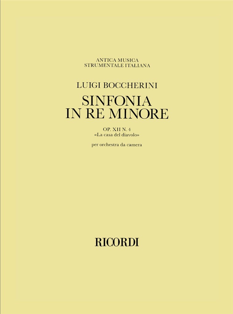 Sinfonia Op. 12, N. 4 In Re Min. 'La Casa Del